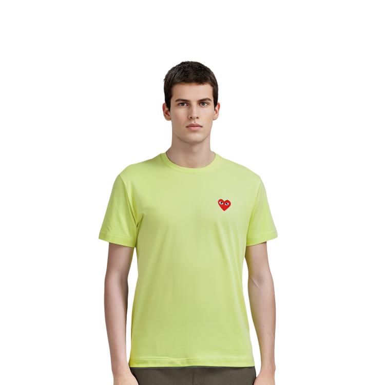 Comme Des Garcons Play Pastelle Red Emblem T Shirt AZ-T272-051-2