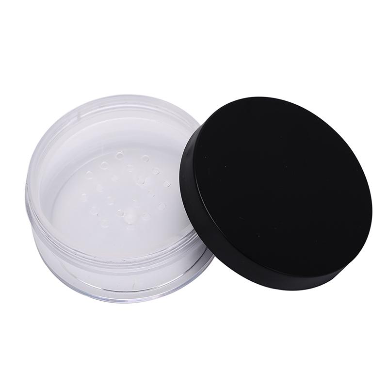 1 Pcs 50G Plastic Empty Loose Powder Pot With Sieve Cosmetic Makeup Jar Container