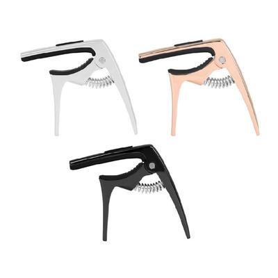 Guitar Capo Adjustable Guitar Capo Tuning Tone Clip with 3Pcs Guitar Plectrums