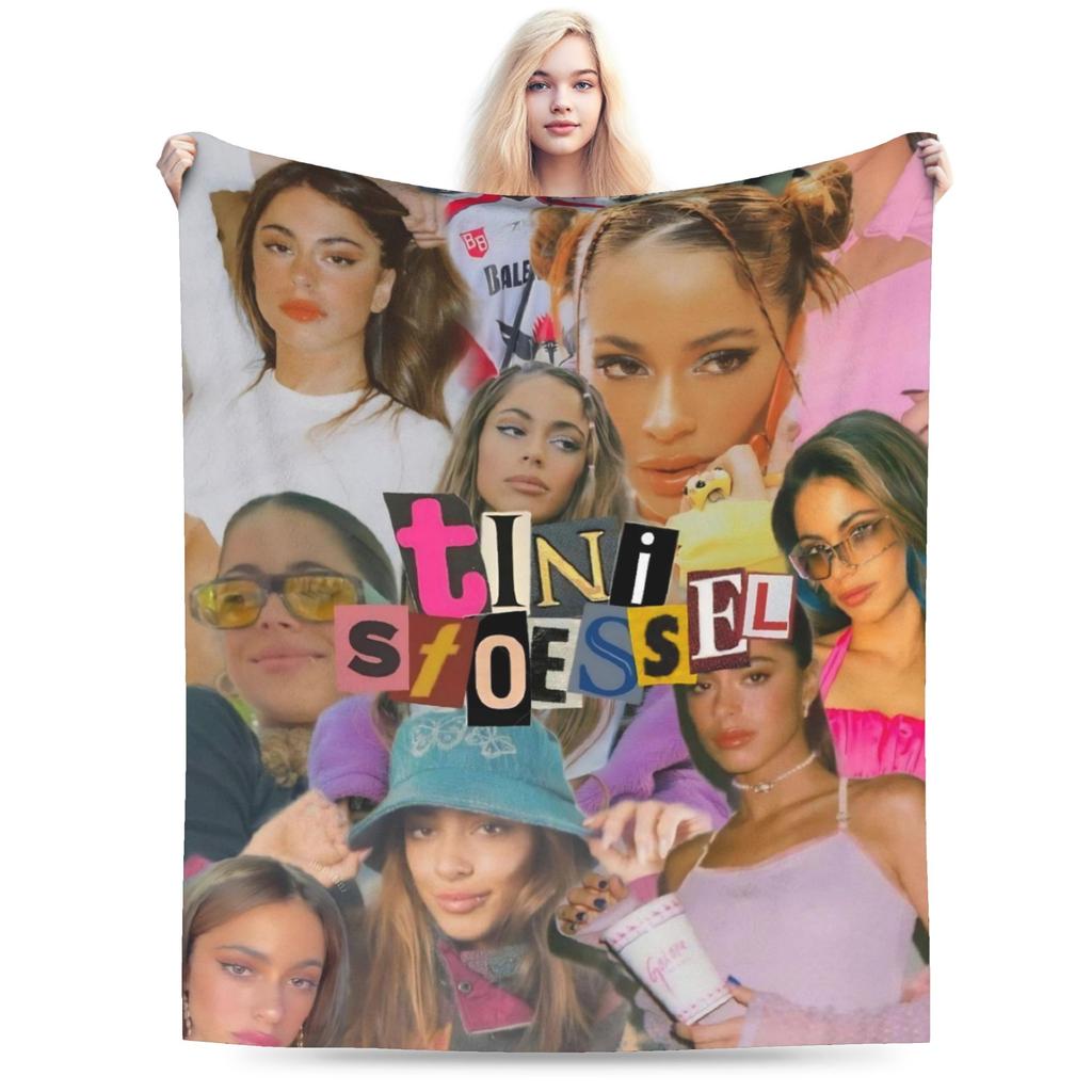 TINI STOESSEL Futttura Tour Fleece Blankets Singer Awesome Throw Blankets for Bed Sofa Couch 200x150cm Bedspreads