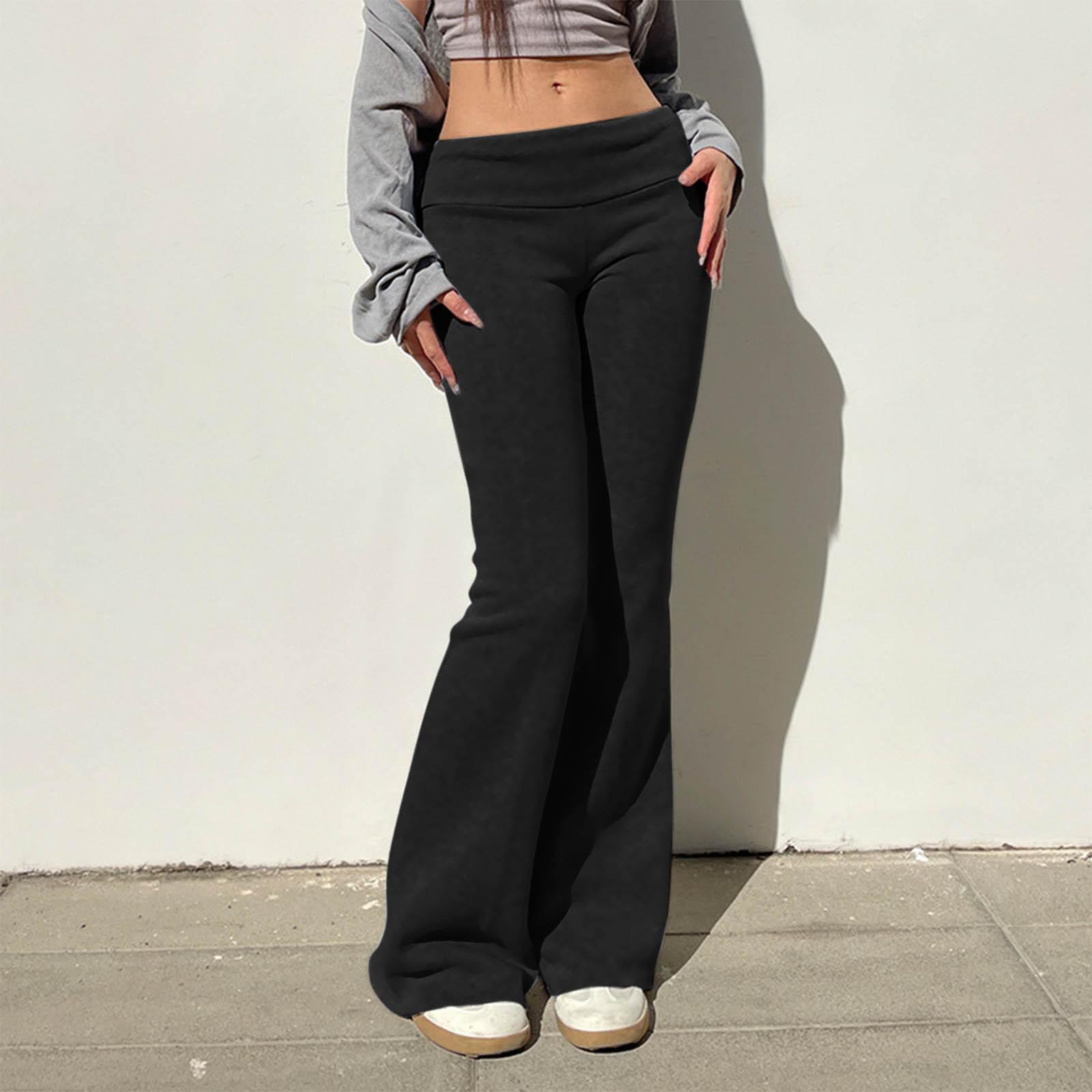 

Женские однотонные спортивные штаны с высокой талией, повседневные толстовки, брюки