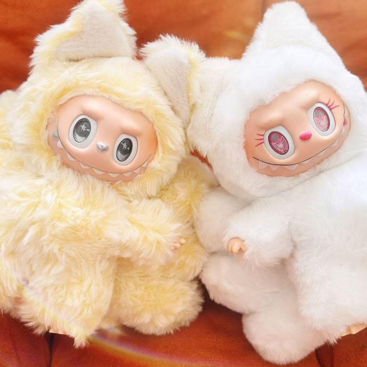 

Плюшевая игрушка Лабубу Девятихвостая лиса, фигурка, аксессуар для рюкзака, брелок, подарок на день рождения ребенку, модная тряпичная кукла, подвесное украшение серый