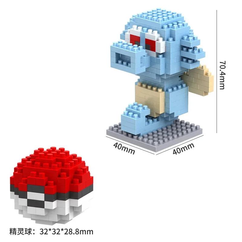 Pokemon Small Blocks Nanoblock Charizard Kyogre Groudon Rayquaza Model Education Graphics Toys for Kids Birthday Gift Toys