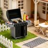 Metal Barbecue Grill Model for Dollhouses Furniture, Deck Cookout Display Accessory Use Case Display Item