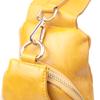 Bright Women's Sling Bag Over the Shoulder Made of Eco-leather VINTAGE Bag 22753 Yellow