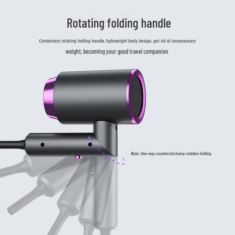 High Power Foldable Hair Dryer for Dorms and Homes