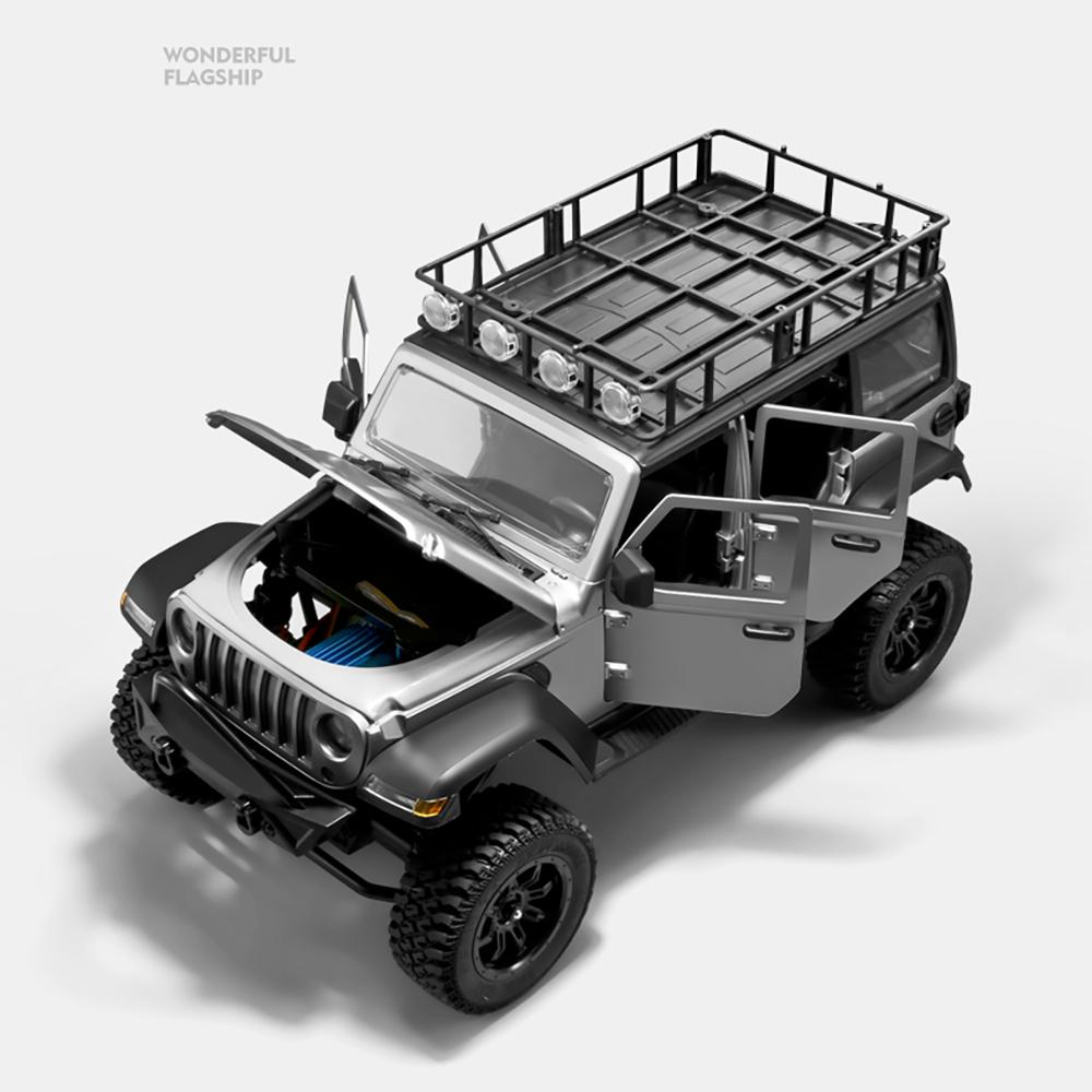 MN128 RC Crawler 1/12 Full Scale 4x4 2.4G Climbing Buggy Vehicle with LED Light 4WD Off-road Remote Control Cars Toys for Kids