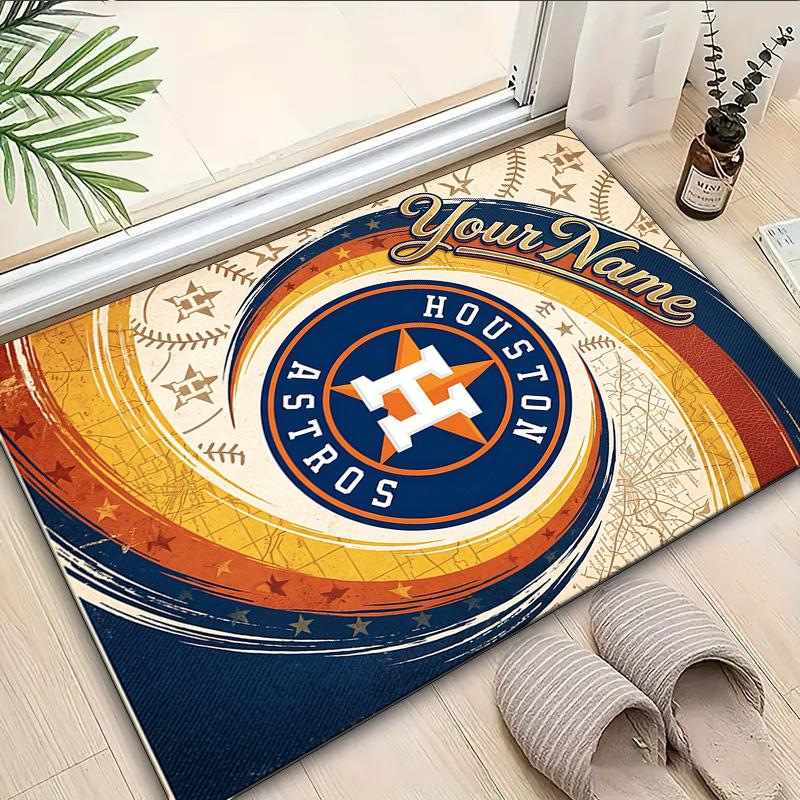 Custom Name Rug Houston basketball Graffiti Art Area Rug Suitable for Indoor,Carpets for Homes, Offices,Living Rooms,Home Decor,Christmas Gift