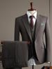 Stylish British Slim Fit Men's Wedding Suit Formal Business Attire