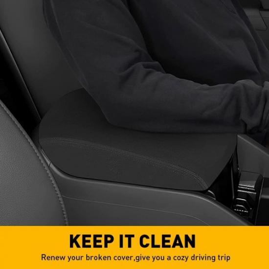 Passend für Pilot 2009-2015 Honda Mittelkonsole Leder Armlehnenklappe Verkleidung Schwarz Abdeckung