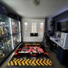 1PC Custom Name Fire Truck Adventure Theme Floor Mat Ideal for Living Room, Game Rooms, Office, Bedroom, Office Floor Mat , Floor Mats for Home