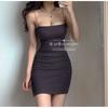 French Light and Mature Style Sexy Suspender Dress Women's New Temperament Spice Girl Backless Tight and Thin Hip-wrapped Short Skirt
