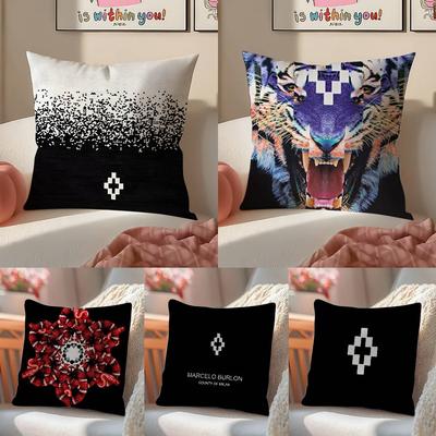 M-Marcelo B-Burlon Pillow Case Anti-dustmite Invisible Zipper Sofa Bed