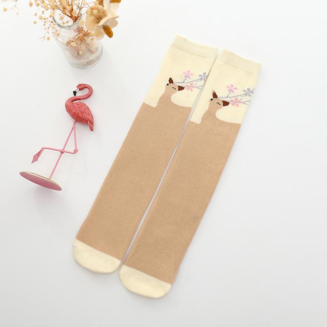 Infant Girls Warmer Ankle Lovely Cartoon Over Knee Socks for Baby Girls Unicorn Knee Long High Toddler Child Colorful Socks