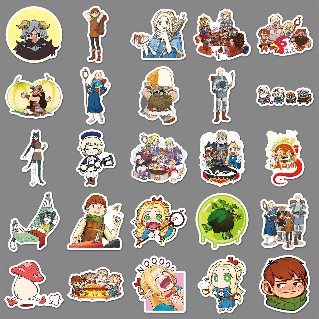 50 Maze Rice Graffiti Stickers Personalized Cartoon Japanese Comic Decoration Mobile Suitcase Water Cup Computer Stickers