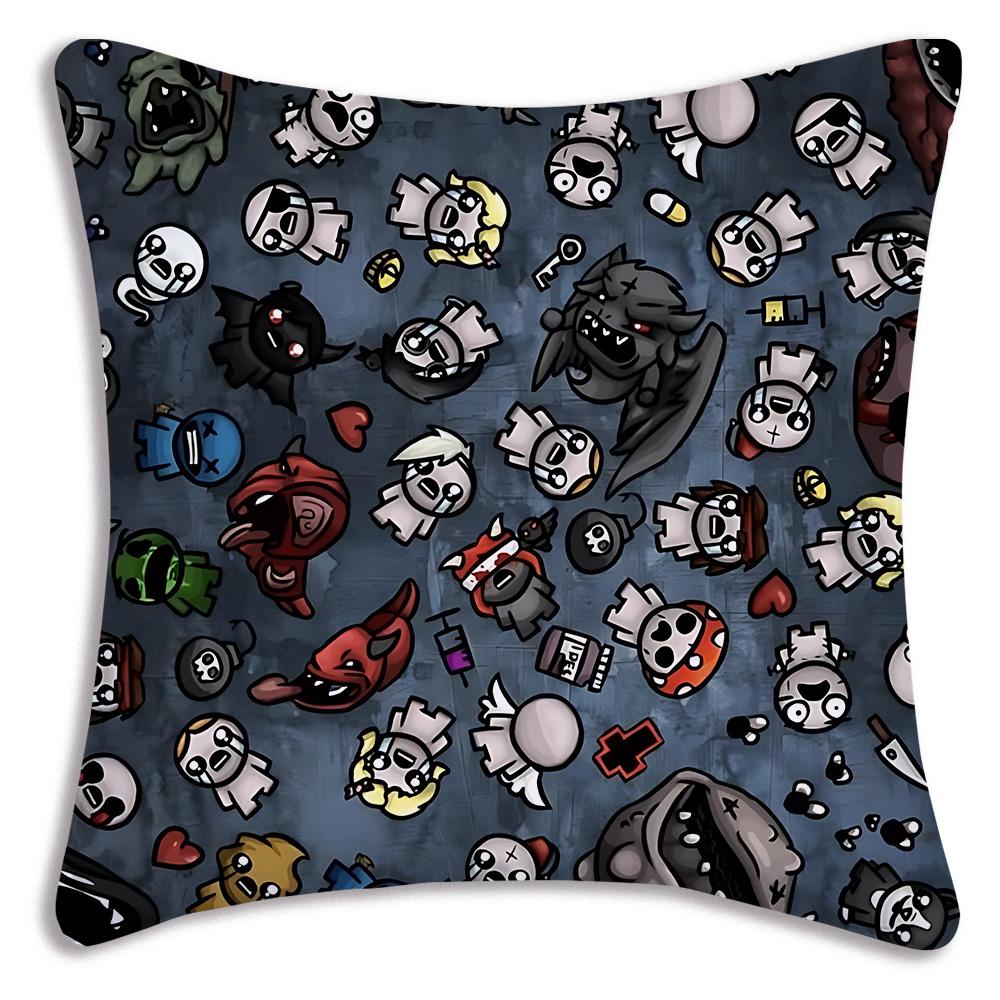 Cartoon The B-Bindings Of Isaac Pillow Covers Cartoon Sofa Decorative Home Double-sided Printing Short Plush Cute Cushion Cover