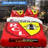 Racing Club De Lens Crest 3pcs Bedding,Including 1pc Duvet Cover And 2pcs Pillowcases Perfect for Christmas,Ideal for Bedroom, Dormitory