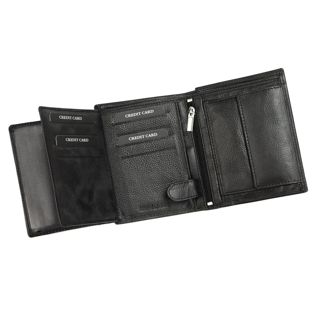 Großer abschließbarer Herren-Lederportemonnaie RFID Ronaldo