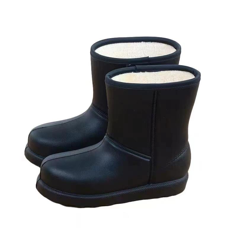 Winter Shoes Velvet New Snow Boots Warm Rain Boots Waterproof Short Car Wash Shoes