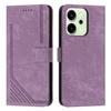 For Oppo Reno14 5G (China)/Oppo Reno14 F 5G/Oppo Reno14 5G (Global) Stand Case Imprinted Lines Leather Phone Cover