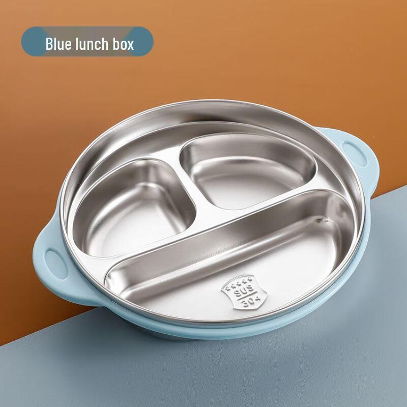 Qianxing 304 Stainless Steel Children s Meal Plate with Handle