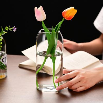 Simple Modern Glass Flower Vase Home Decoration Hydroponic Plant Bottle Desktop Decoration for Wedding Reception Family