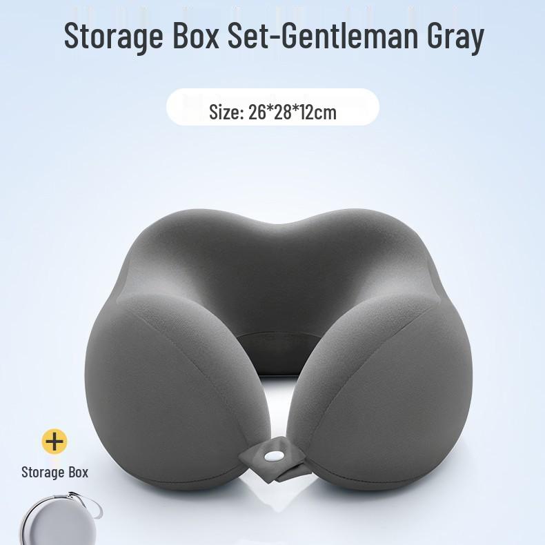 U-förmiges Reise-Nackenkissen aus Memory-Schaum für Flugzeug und zervikale Unterstützung