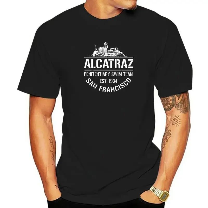 Alcatraz Penitentiary Swim Team San Francisco T-Shirt Family Tops Shirts For Men Cotton T-Shirt