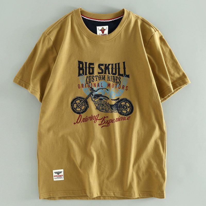 Trade Cut the Tag off Factory Domestic Sales Cattle Goods Pure Cotton Tail Goods Short sleeve T-shirt Men's Remaining Orders Overplus Order T-shirt