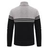 Stand-up Neck Sweater Cardigan Men's Autumn and Winter New Fashion Thickened Plush Sweater Casual Knitted Sweater