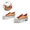 Lächeln kleine weiße Schuhe Frühling neu dicke Sohle höhenverstellbare Plateauschuhe lässig vielseitig einzelne Schuhe modisch und bequem Damenschuhe