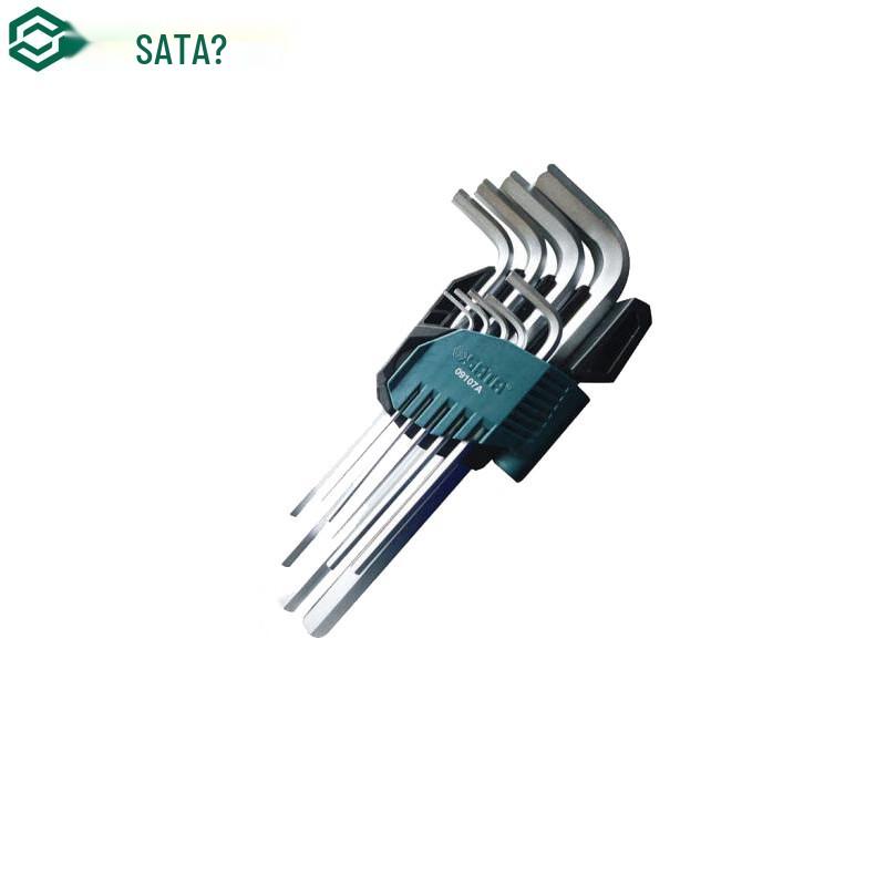 SATA 9-Piece Chrome Vanadium Steel Extra Long Hex Key Set Set