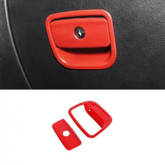 Co-Pilot Storage Box Handle Frame Trim For Jeep Grand Cherokee 2014+ Bright Red