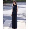 Women's Simple Elegant Tie-Waist Sleeveless Top & Casual Pants Set