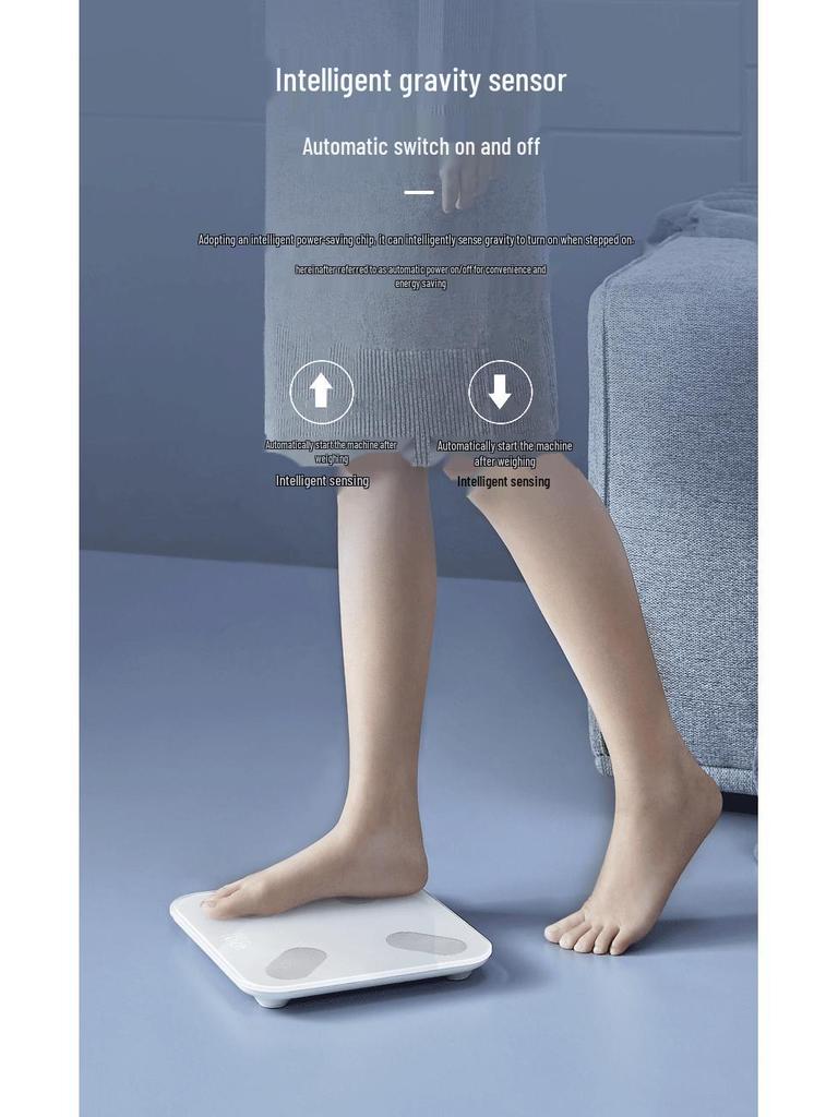 Bluetooth Rechargeable Smart Body Scale for Women - High-Precision, Connects to Phone