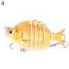 6,35 cm 8 g 6 Abschnitte Künstlicher Angelköder Wobbler Fisch Schwimmköder Tackle Werkzeug
