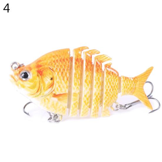 6,35 cm 8 g 6 Abschnitte Künstlicher Angelköder Wobbler Fisch Schwimmköder Tackle Werkzeug