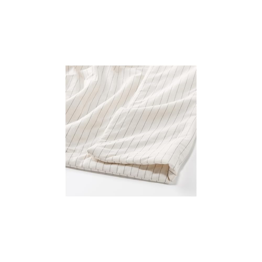 MUJI Cool Cotton Thin Quilt / Single 140 x 190cm - Ivory Stripe 76888055