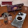 Honor 400SMART Glitter Phone Case & Lens Film for X8D/X9D/X7C/X9 with Touch-Up Mirror Stand