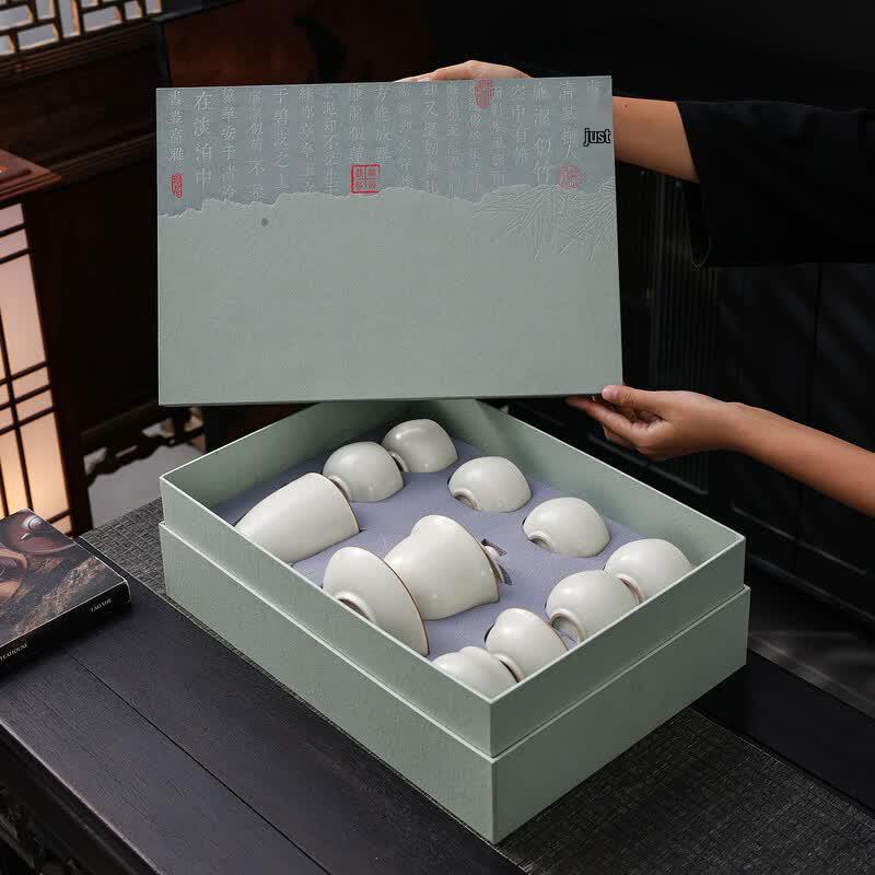 Ru Kiln Ceramic Kung Fu Tea Set