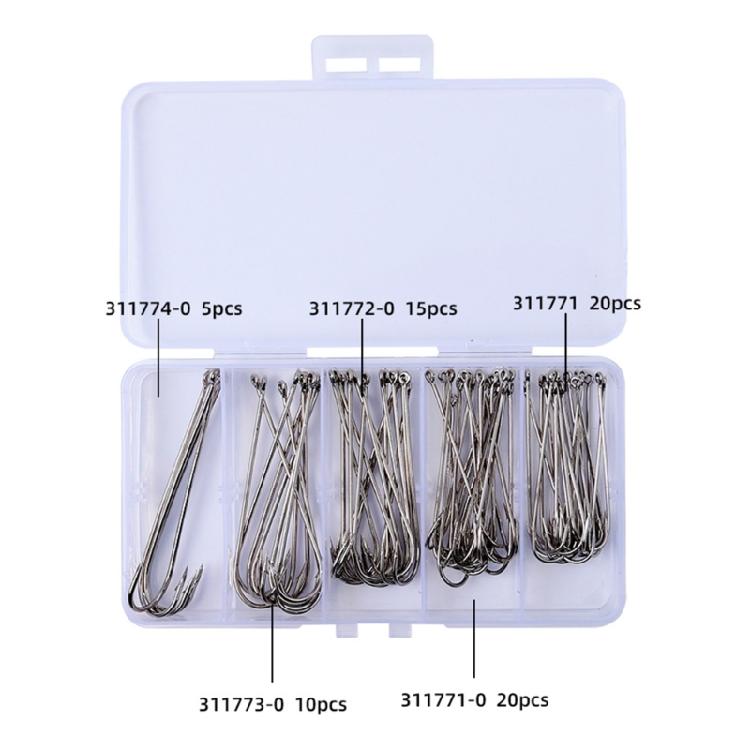 Fishing Hook Freshwater Saltwater Fishing Tackle Accessories Multiple Size Metal Hook for Trout Barbed Fishing Hook