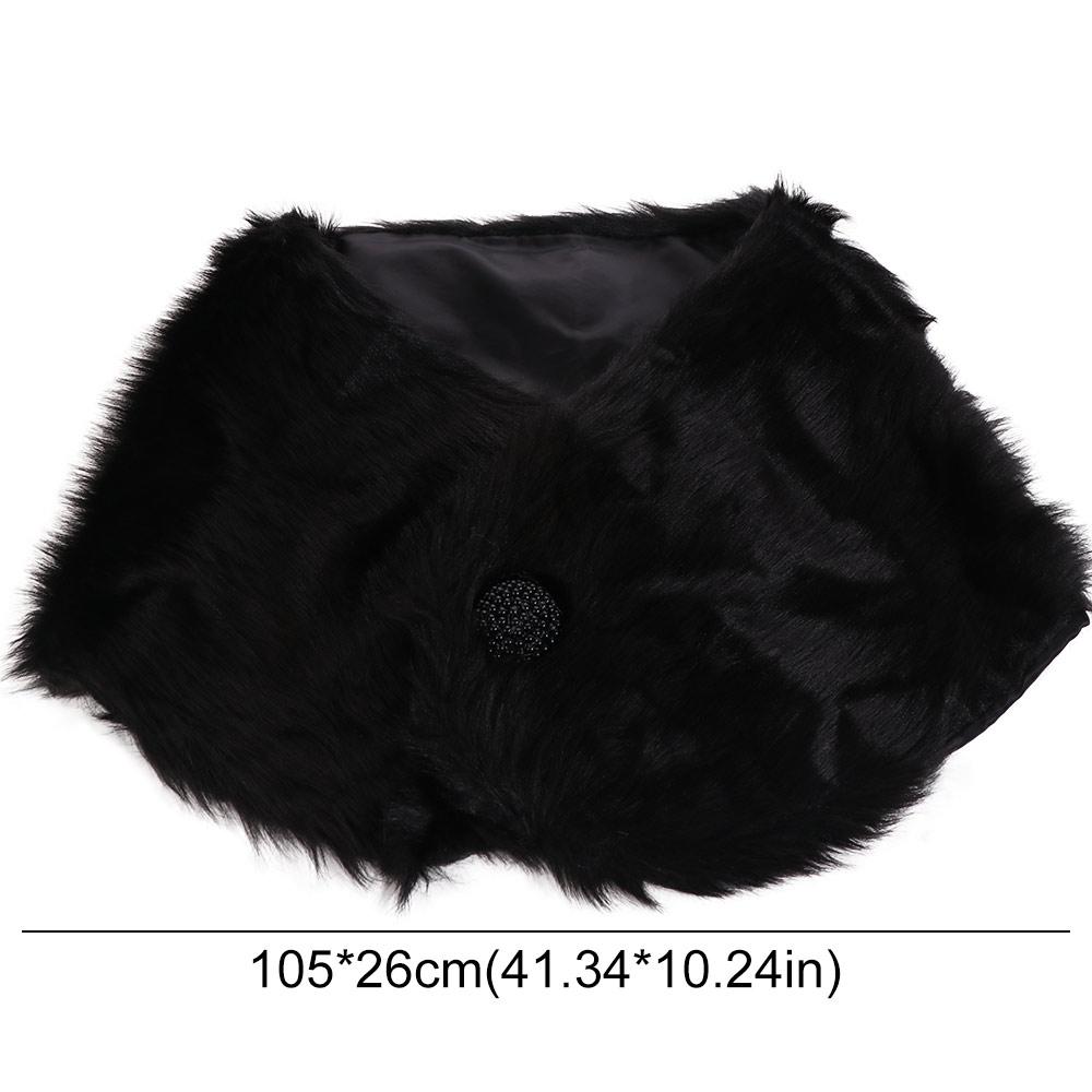 Faux Fur Wedding Faux Fur Shawl Bride Shoulder Fake Collar Rabbit Fur Scarves Plush Shawl Wedding