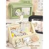 Detachable Multi-Layer Chinese Style Pencil Case and Stationery Set - Ideal for Birthdays