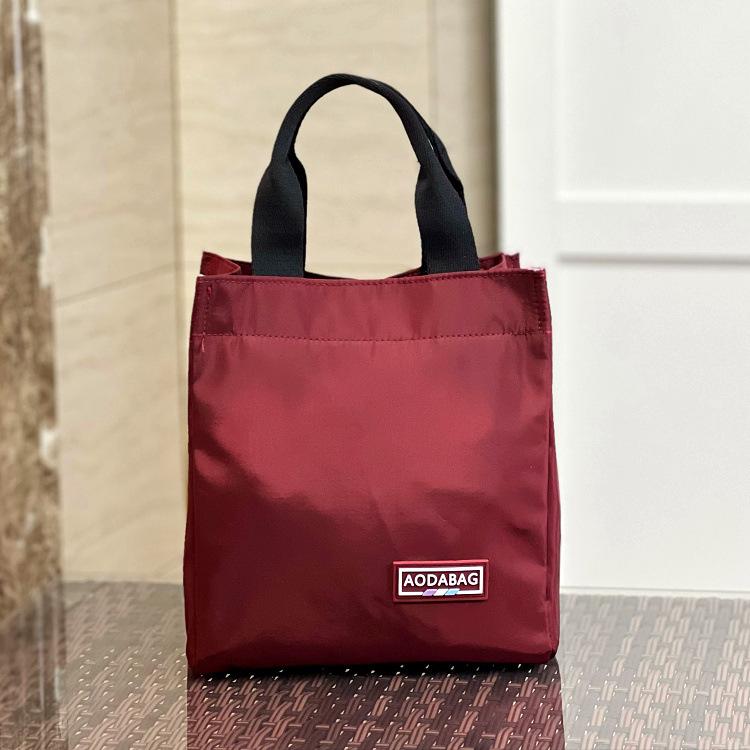 Geantă de mână izolată coreeană cu blocuri de culoare pentru prânz pentru femei