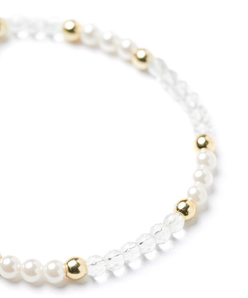 Polalita Crystal Pearl Mix Bracelet (Plt-Br-037_Wt)