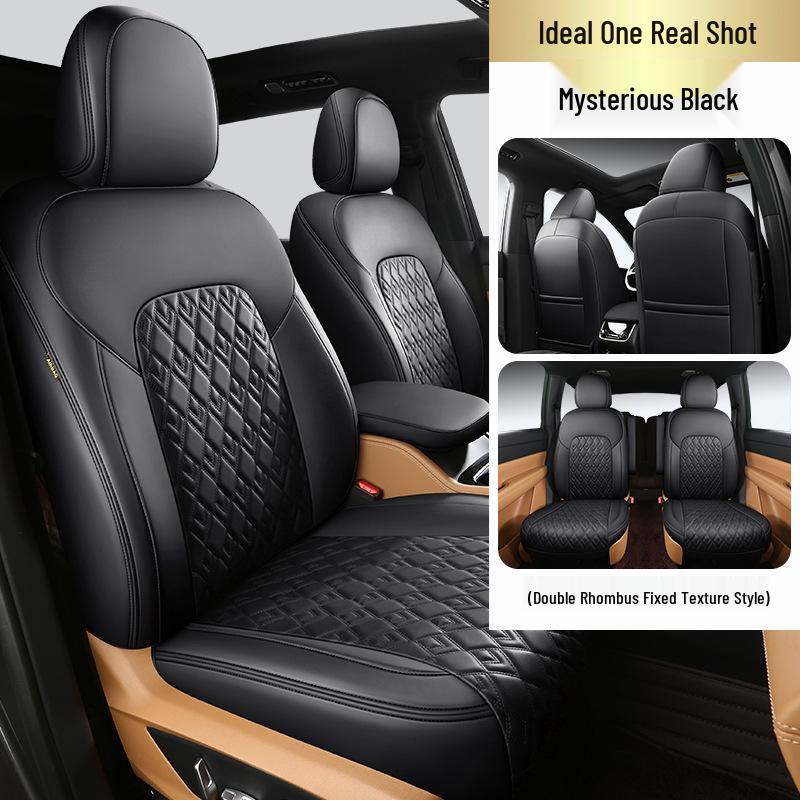Nappa Leather Full-Cover Car Seat Cushion - Custom Fit for One Special Car, All-Season Use