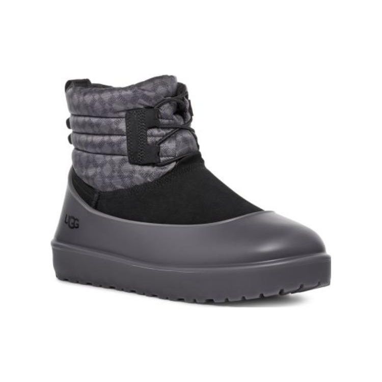 UGG Classic Luxury Series Suede Comfortable Casual Snow Boots Men Boots Black 1133776-BLK