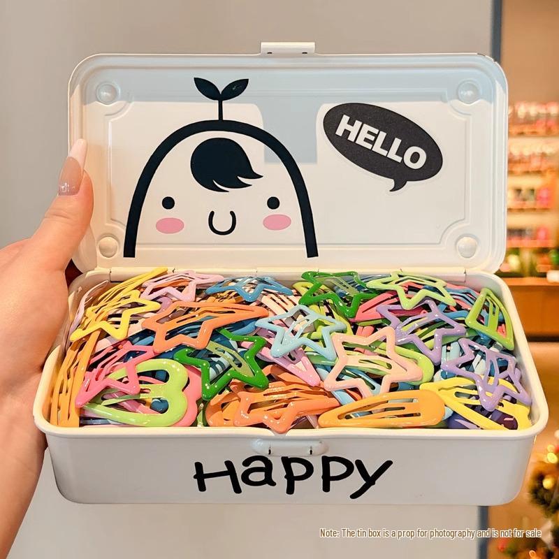 Dopamine Color Bangs Hair Clip Sideburns for Kids & Women - Duckbill Hairpin Headwear