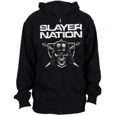 Slayer Unisex Volwassen Nation Hoodie met volledige ritssluiting