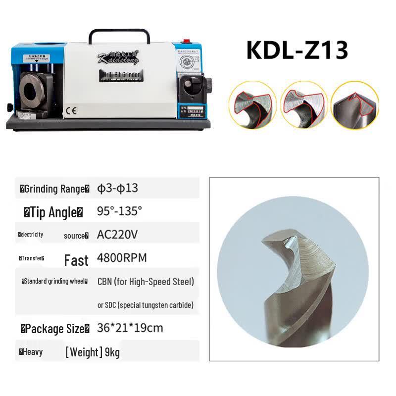 Kaidelong Z13 Automatic Drill Bit & Milling Cutter Grinder